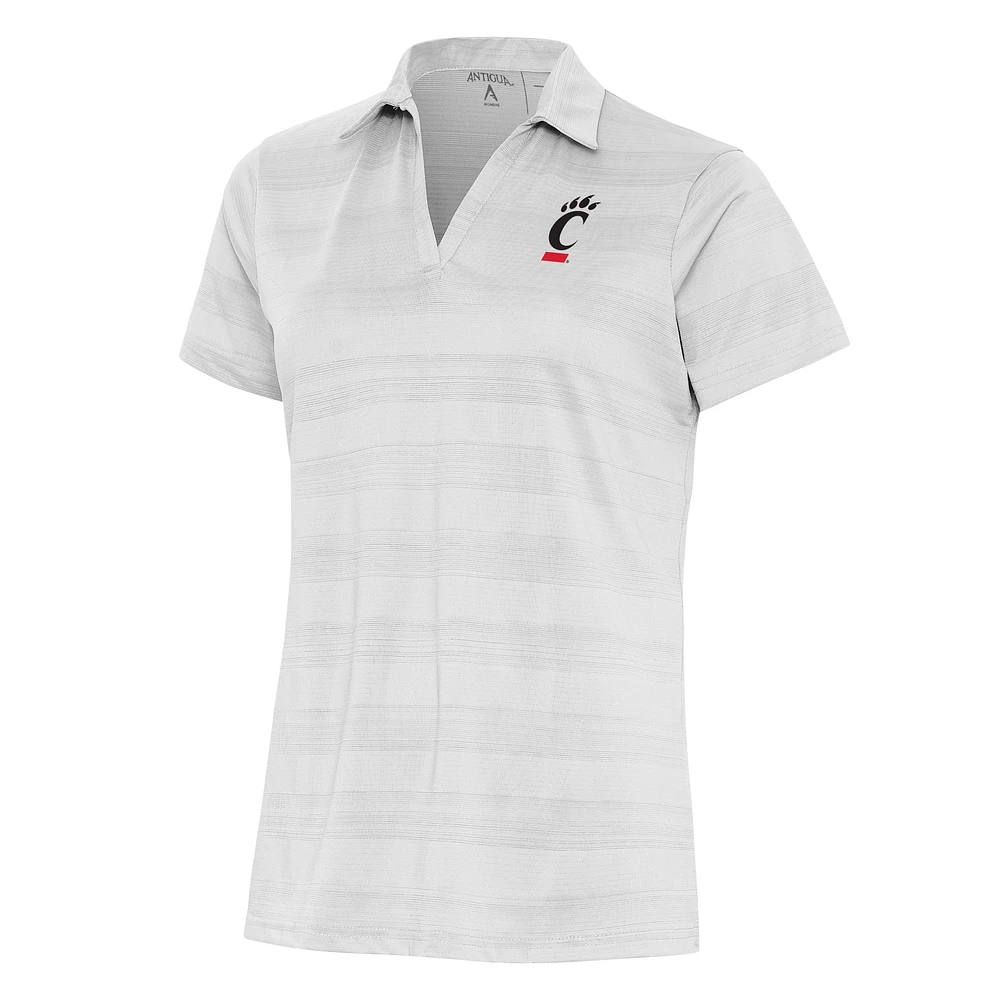 Women's Antigua White Cincinnati Bearcats Compass Polo