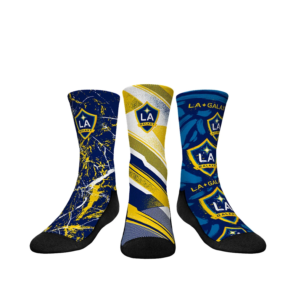 Youth Rock Em Socks Navy LA Galaxy Three-Pack Crew Socks Set