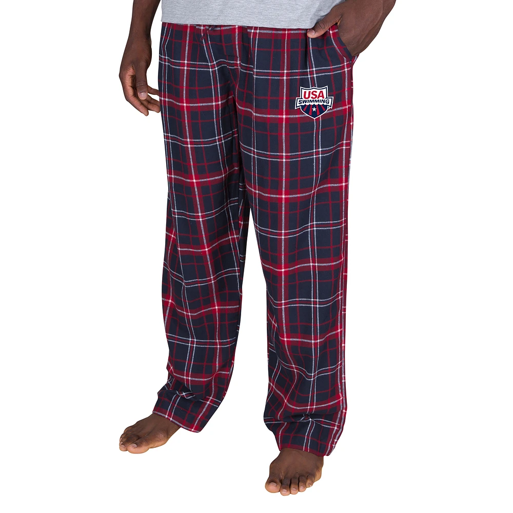 Men's Concepts Sport Navy/Red USA Swimming Ultimate Flannel Pants