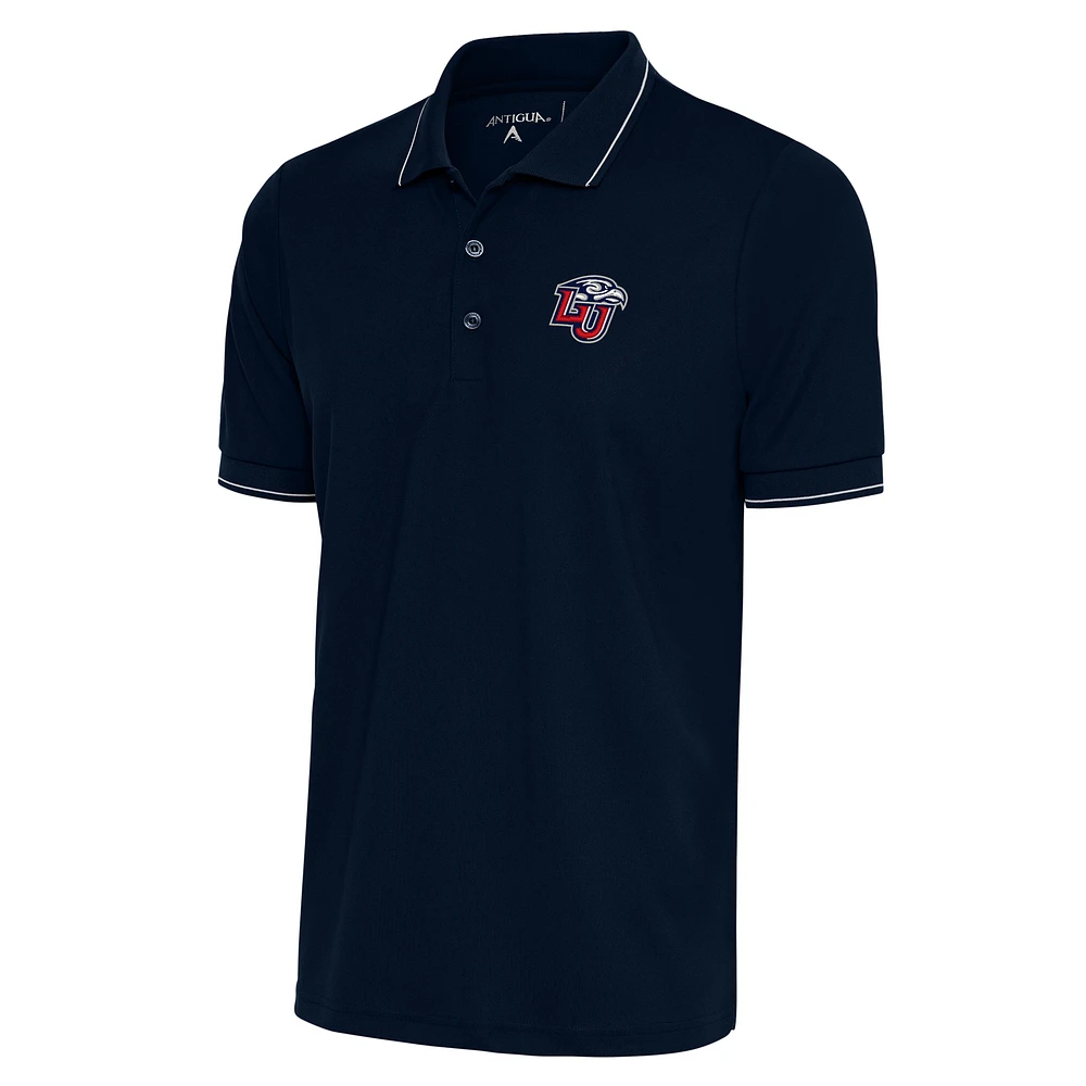 Men's Antigua Navy/White Liberty Flames Affluent Polo