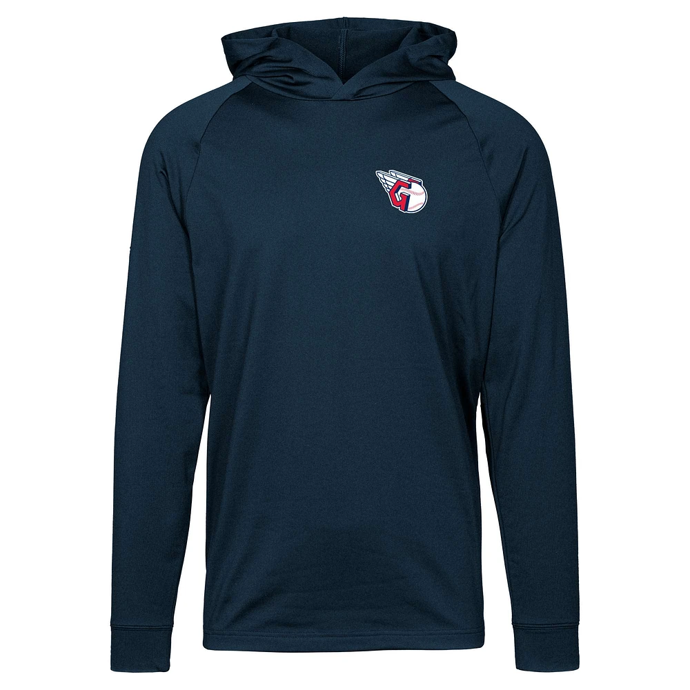 Men's Levelwear Navy Cleveland Guardians Dimension Insignia 2.0 Pullover Hoodie