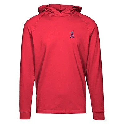 Men's Levelwear Red Los Angeles Angels Dimension Insignia 2.0 Pullover Hoodie