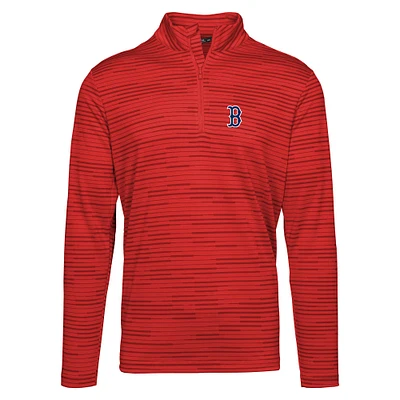 Men's Levelwear Red Boston Sox Gear Insignia 2.0 Quarter-Zip Pullover Top
