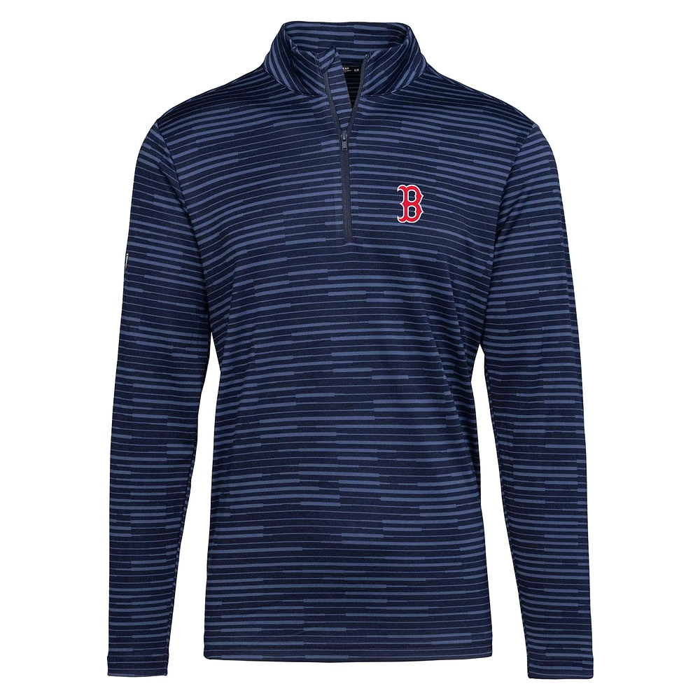 Men's Levelwear Navy Boston Red Sox Gear Insignia 2.0 Quarter-Zip Pullover Top