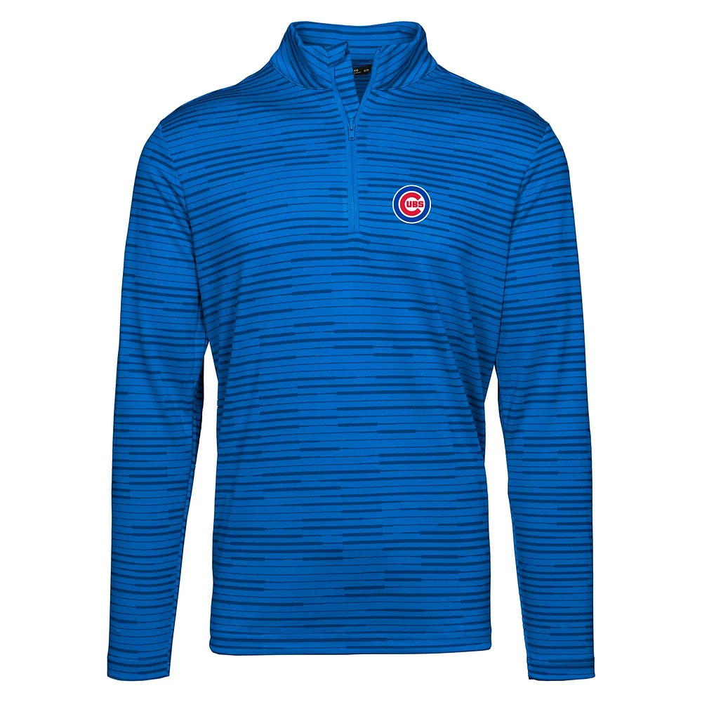 Men's Levelwear Royal Chicago Cubs Gear Insignia 2.0 Quarter-Zip Pullover Top