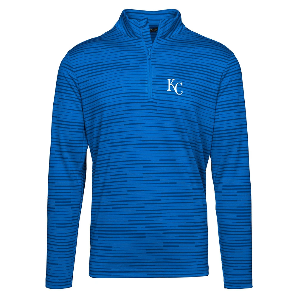 Men's Levelwear Royal Kansas City Royals Gear Insignia 2.0 Quarter-Zip Pullover Top