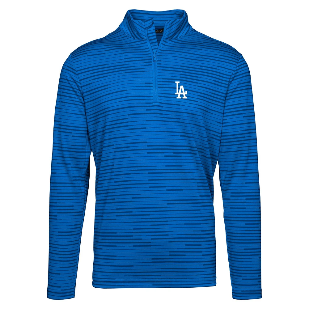 Men's Levelwear Royal Los Angeles Dodgers Gear Insignia 2.0 Quarter-Zip Pullover Top