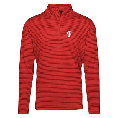 Men's Levelwear Red Philadelphia Phillies Gear Insignia 2.0 Quarter-Zip Pullover Top