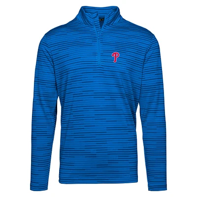Men's Levelwear Royal Philadelphia Phillies Gear Insignia 2.0 Quarter-Zip Pullover Top