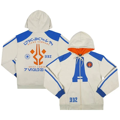 Unisex Heroes & Villains Cream Star Wars Ahsoka Trooper 332 Company Full-Zip Hoodie