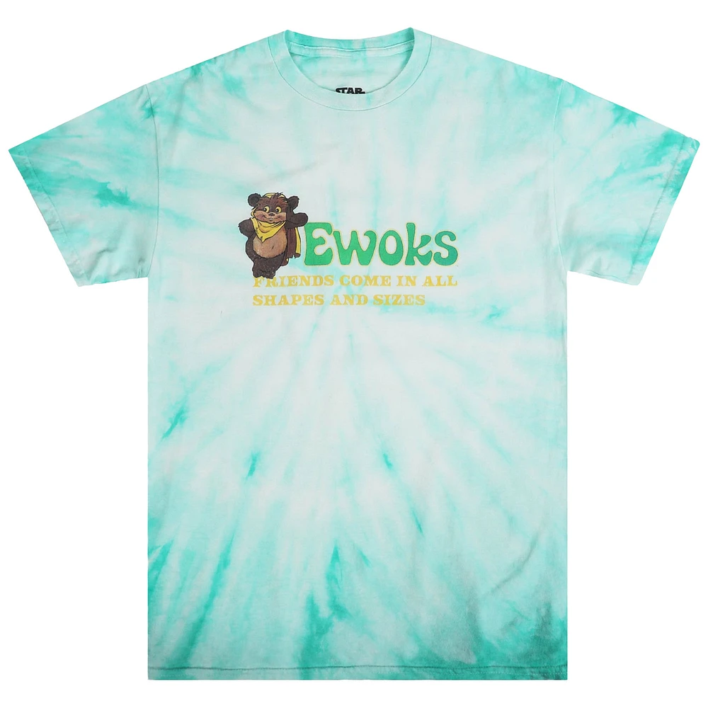 Unisex Heroes & Villains Green Star Wars Ewoks Tie Dye T-Shirt