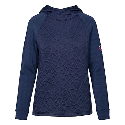 Women's Levelwear Navy Minnesota Twins Kenzie Insignia Core Pullover Hoodie