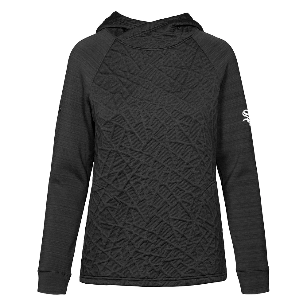 Women's Levelwear Black Chicago White Sox Kenzie Insignia 2.0 Pullover Hoodie