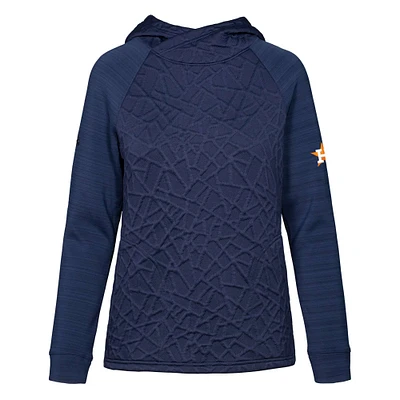 Women's Levelwear Navy Houston Astros Kenzie Insignia 2.0 Pullover Hoodie