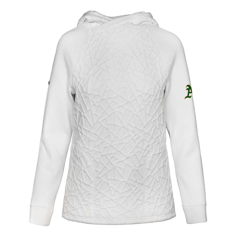 Women's Levelwear White Athletics Kenzie Insignia 2.0 Pullover Hoodie