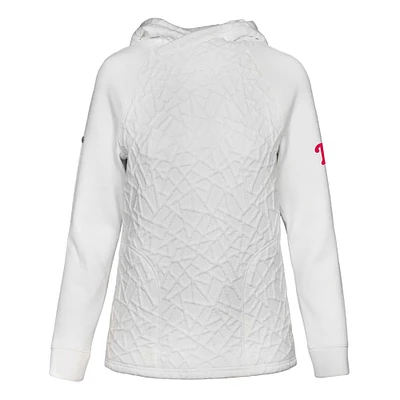 Women's Levelwear White Philadelphia Phillies Kenzie Insignia 2.0 Pullover Hoodie