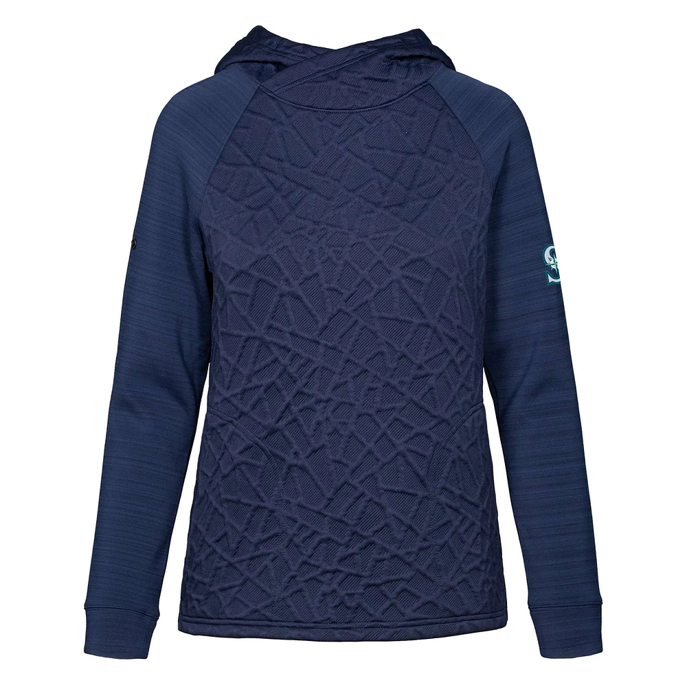 Women's Levelwear Navy Seattle Mariners Kenzie Insignia 2.0 Pullover Hoodie