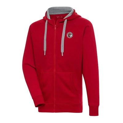 Men's Antigua Red Tampa Spartans Victory Full-Zip Hoodie