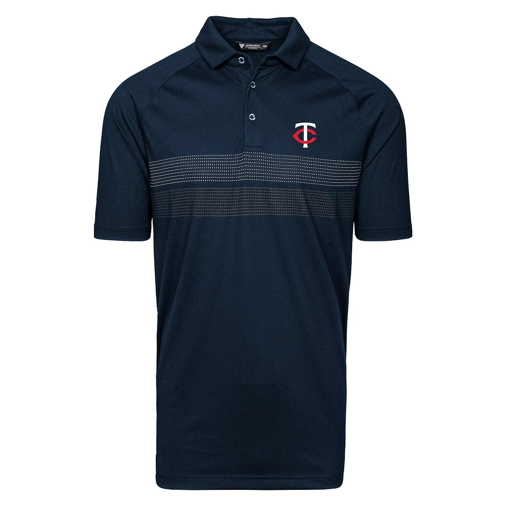 Men's Levelwear Navy Minnesota Twins Mason Insignia Core Polo
