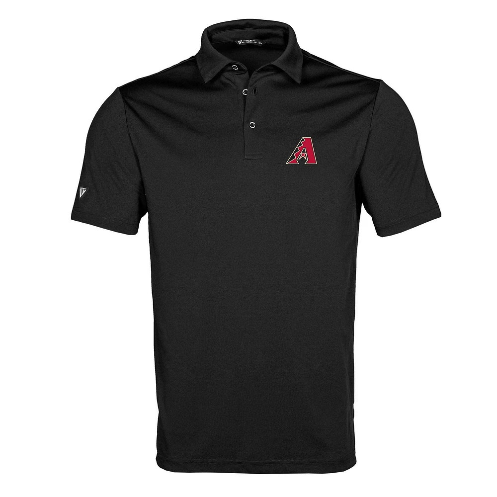 Men's Levelwear Black Arizona Diamondbacks Original Insignia 2.0 Polo