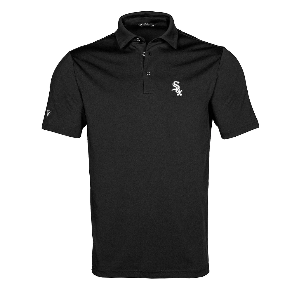 Men's Levelwear Black Chicago White Sox Original Insignia 2.0 Polo
