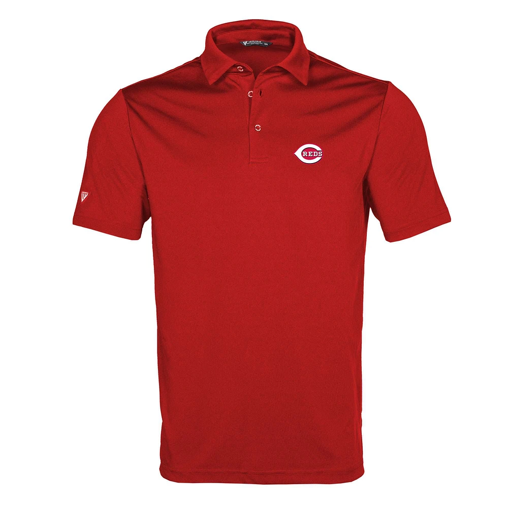 Men's Levelwear Red Cincinnati Reds Original Insignia 2.0 Polo