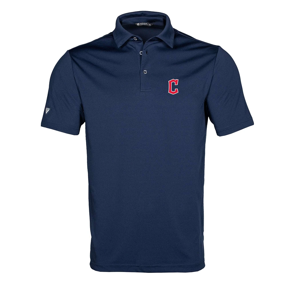 Men's Levelwear Navy Cleveland Guardians Original Insignia 2.0 Polo
