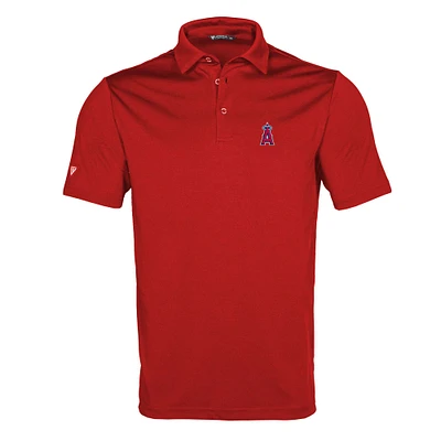 Men's Levelwear Red Los Angeles Angels Original Insignia 2.0 Polo
