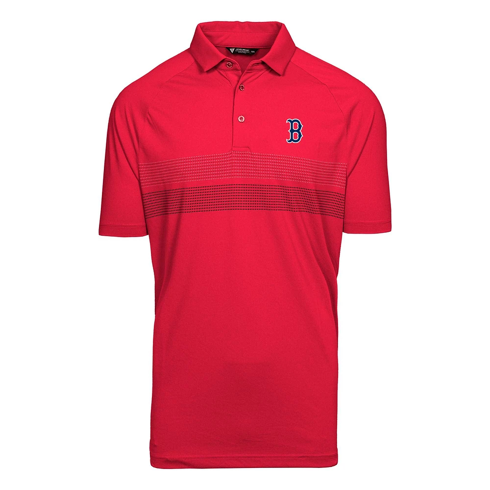 Men's Levelwear Red Boston Sox Mason Insignia 2.0 Polo