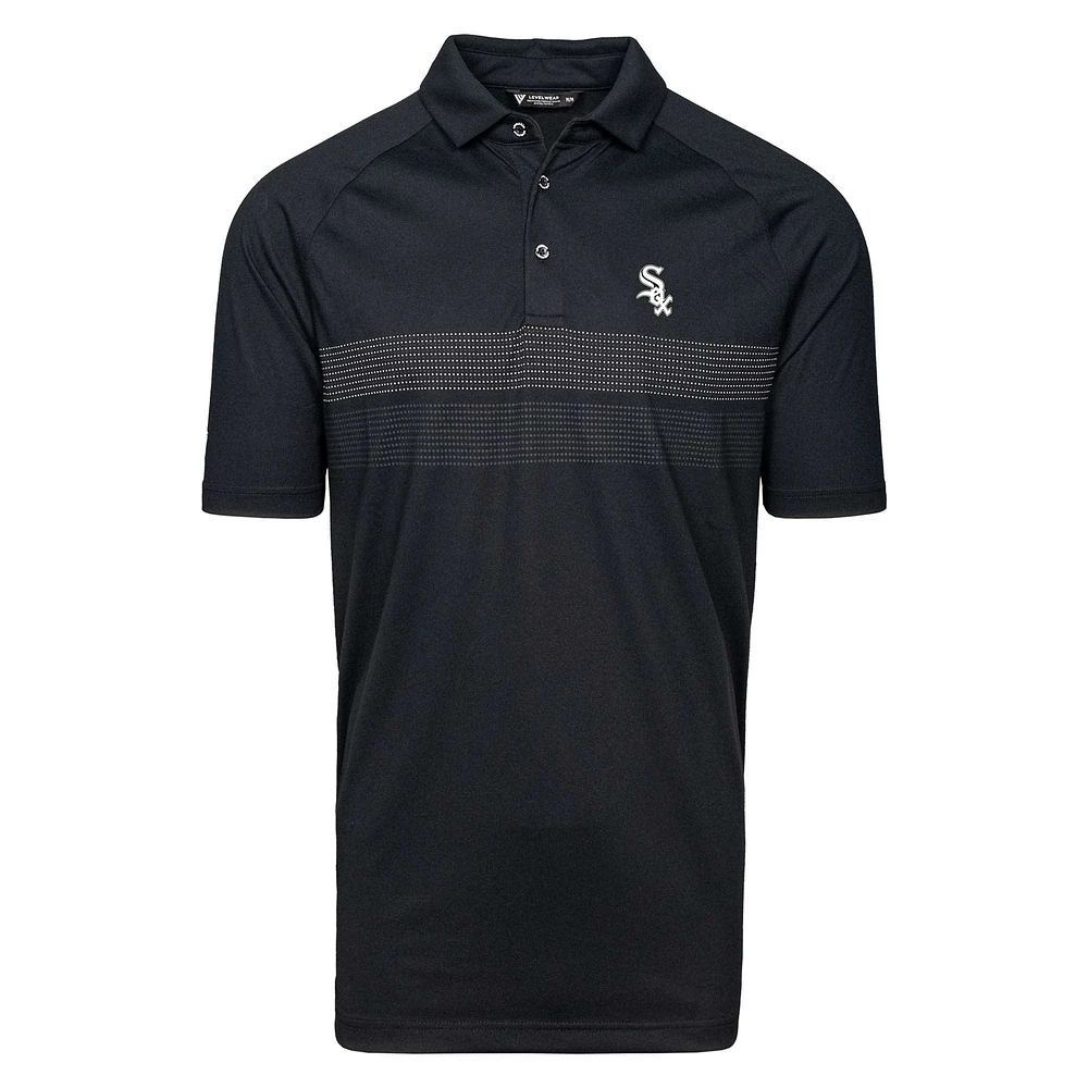 Men's Levelwear Black Chicago White Sox Mason Insignia 2.0 Polo