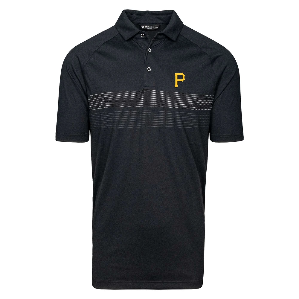 Men's Levelwear Black Pittsburgh Pirates Mason Insignia 2.0 Polo