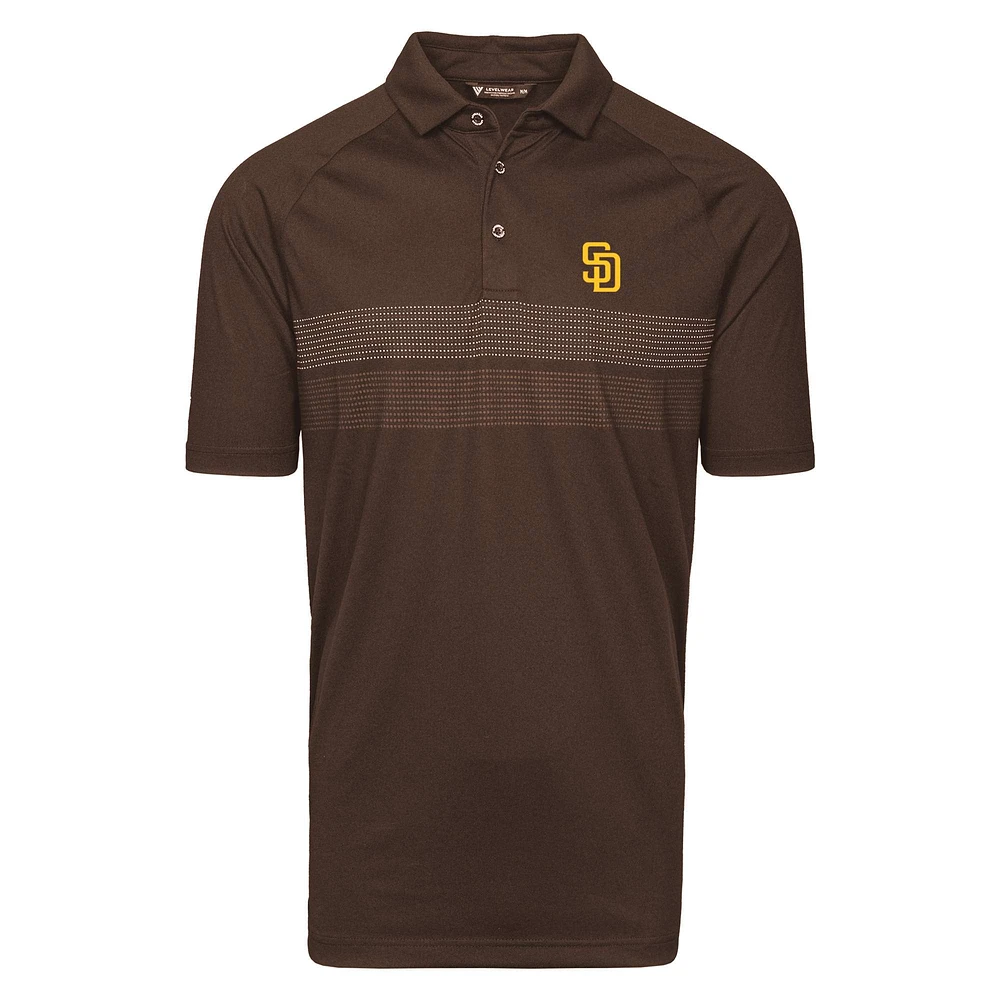 Men's Levelwear Brown San Diego Padres Mason Insignia 2.0 Polo