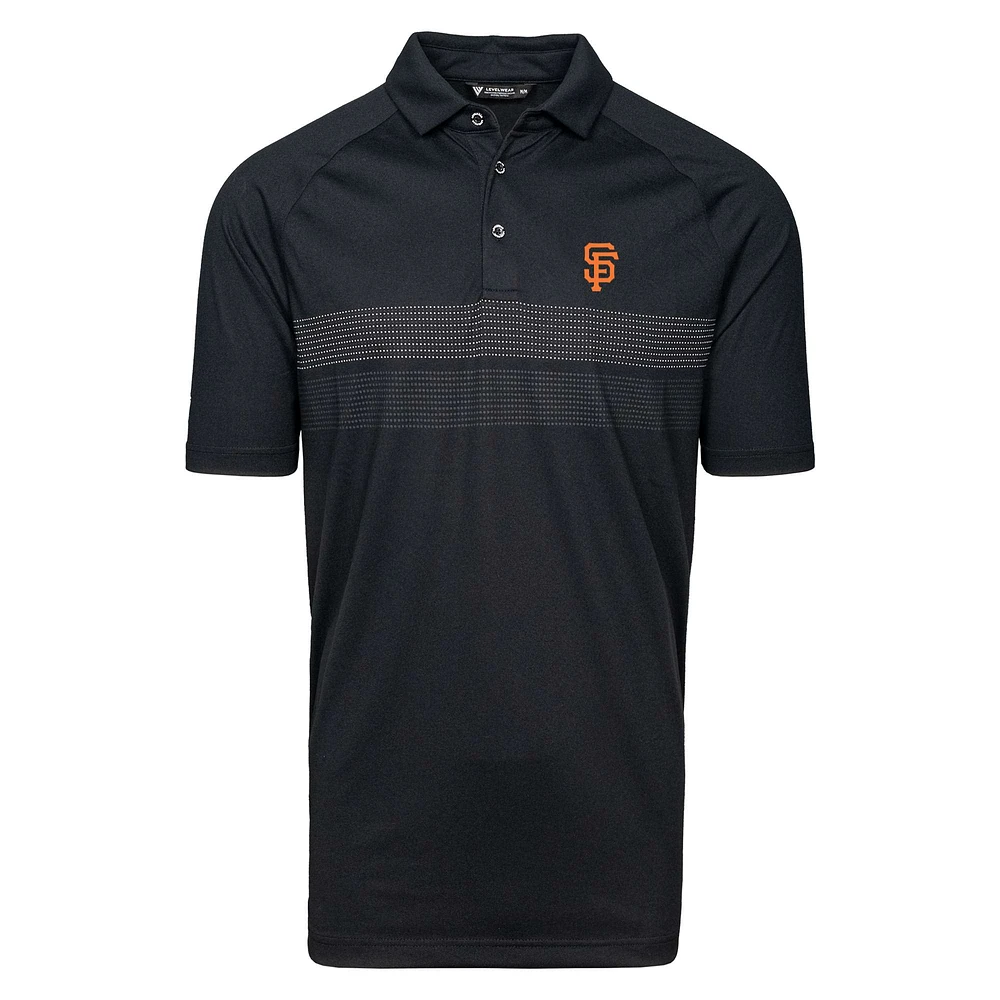 Men's Levelwear Black San Francisco Giants Mason Insignia 2.0 Polo
