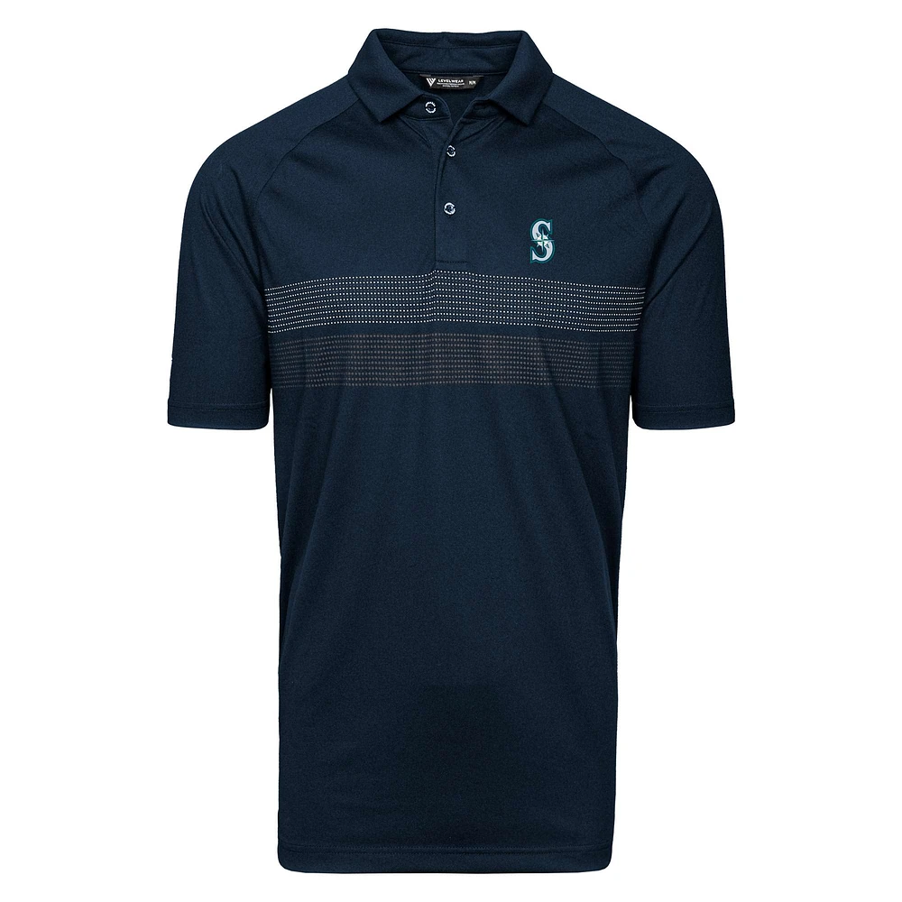 Men's Levelwear Navy Seattle Mariners Mason Insignia 2.0 Polo