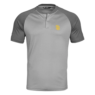 Men's Levelwear Gray/Charcoal San Diego Padres Tracker Insignia 2.0 Polo