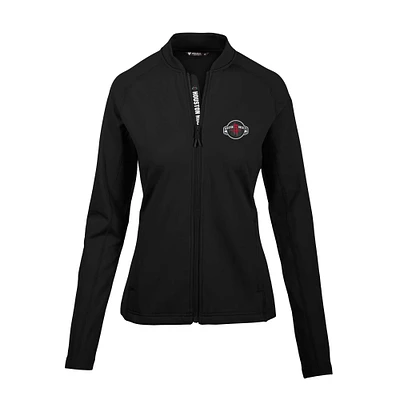 Women's Levelwear Black Houston Rockets Ezra Insignia Core Full-Zip Jacket