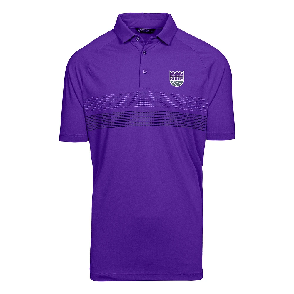 Men's Levelwear Purple Sacramento Kings Mason Insignia Core Polo