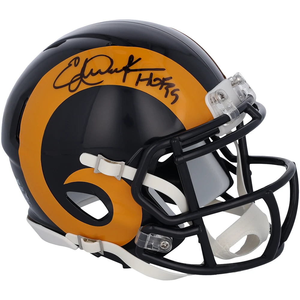Eric Dickerson St. Louis Rams Autographed Riddell 1981-1999 Throwback Speed Mini Helmet