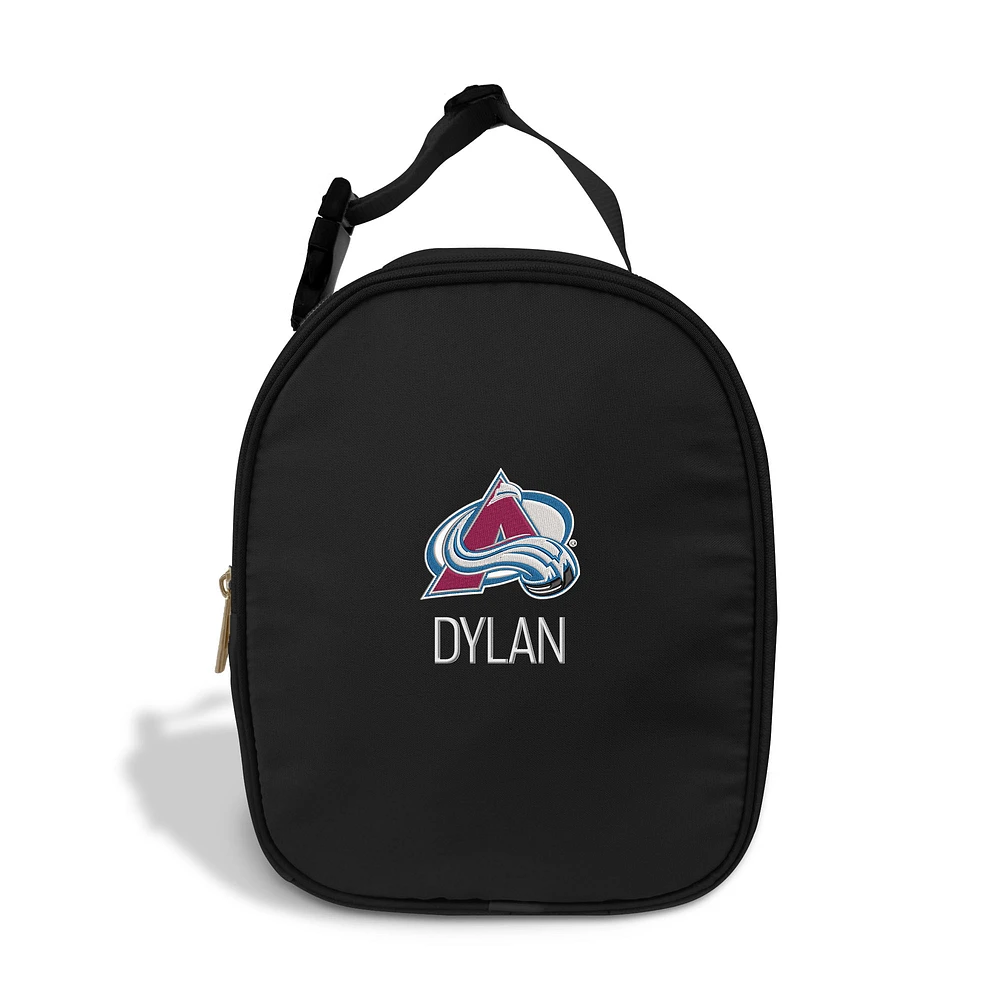 Chad & Jake Black Colorado Avalanche Personalized Insulated Lunchbox
