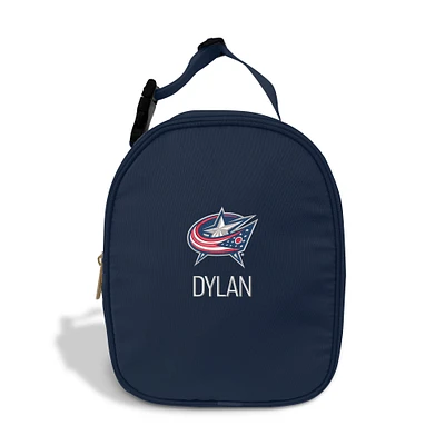 Chad & Jake Navy Columbus Blue Jackets Personalized Insulated Lunchbox