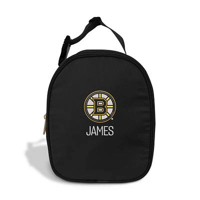 Chad & Jake Black Boston Bruins Personalized Insulated Lunchbox