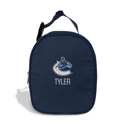 Chad & Jake Navy Vancouver Canucks Personalized Insulated Lunchbox