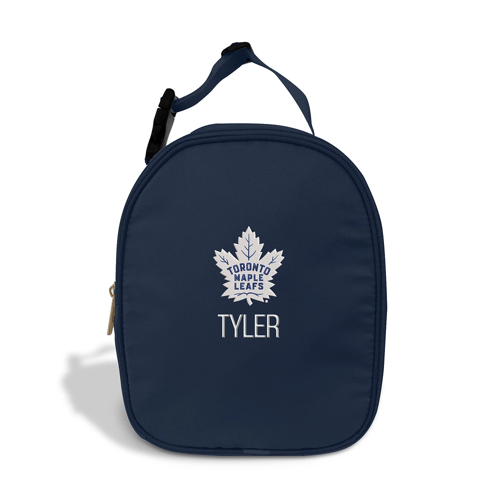 Chad & Jake Navy Toronto Maple Leafs Personalized Insulated Lunchbox
