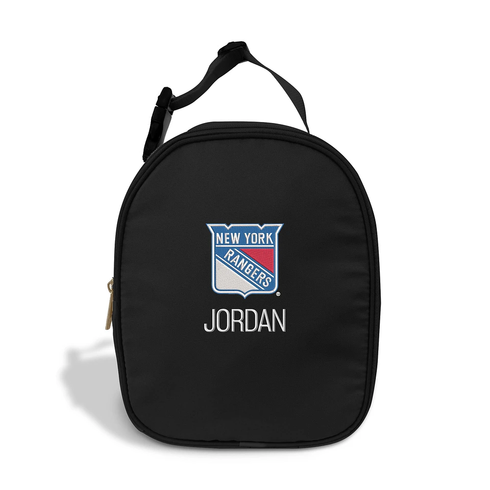 Chad & Jake Black New York Rangers Personalized Insulated Lunchbox