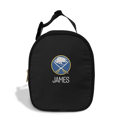 Chad & Jake Black Buffalo Sabres Personalized Insulated Lunchbox