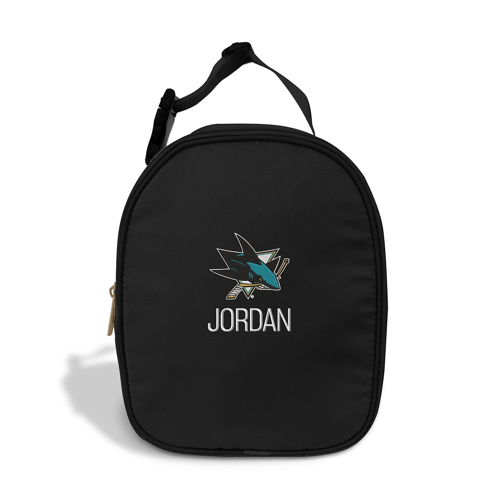 Chad & Jake Black San Jose Sharks Personalized Insulated Lunchbox