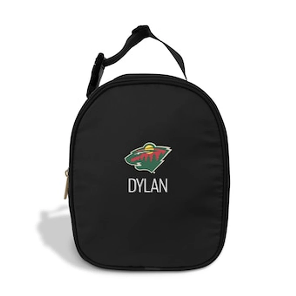 Chad & Jake Black Minnesota Wild Personalized Insulated Lunchbox