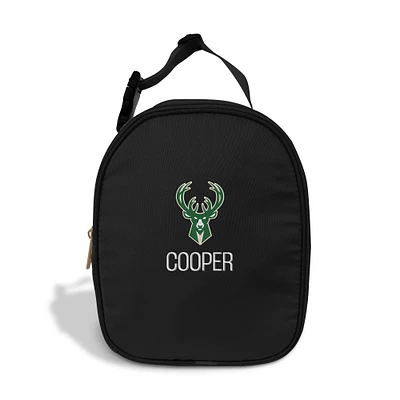 Chad & Jake Black Milwaukee Bucks Personalized Insulated Lunchbox