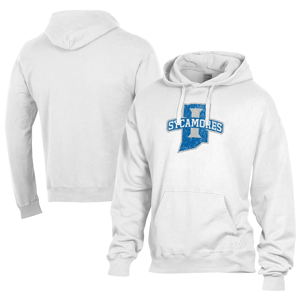 Men's Comfort Wash Indiana State Sycamores Lightweight Fleece Pullover Hoodie