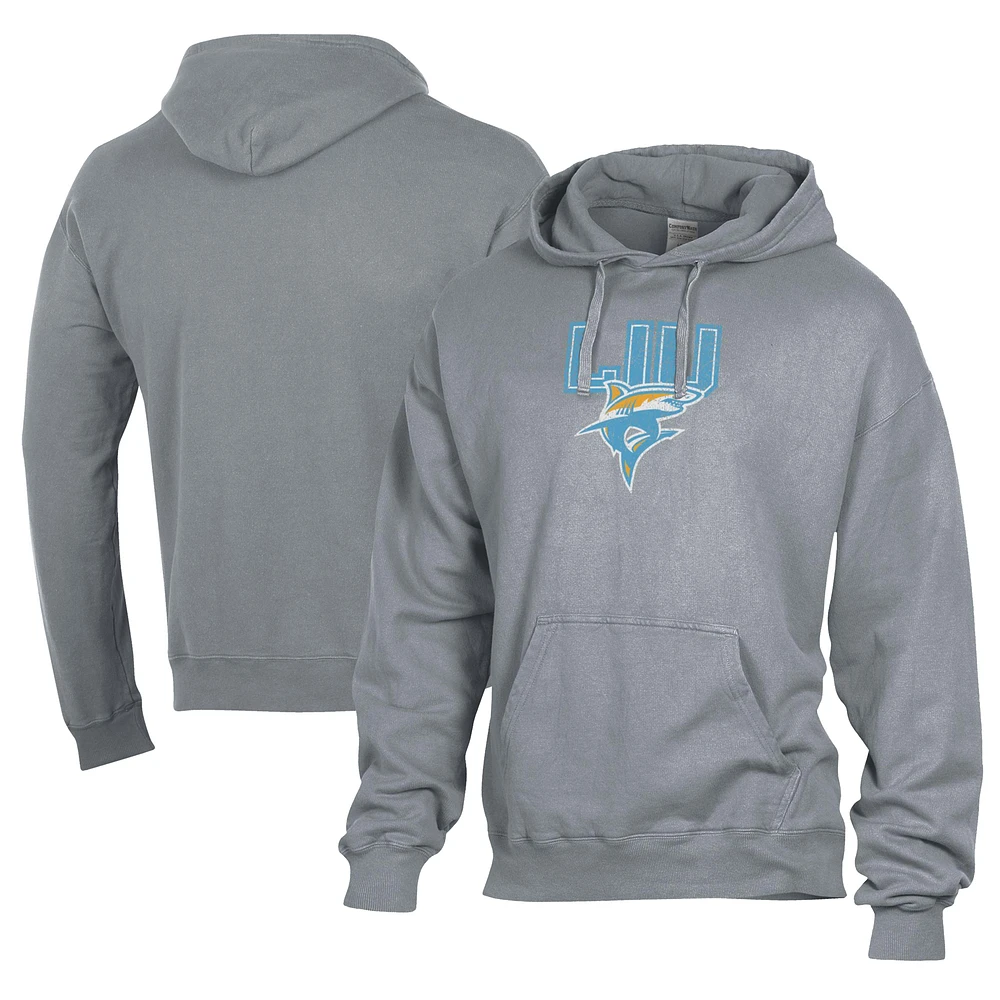 Men's Comfort Wash LIU Sharks Lightweight Fleece Pullover Hoodie